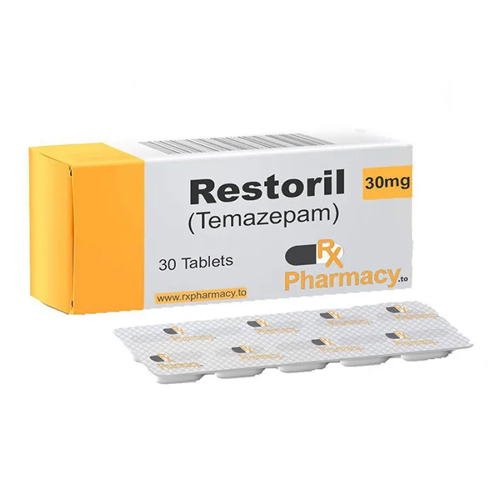 Generic Restoril 30 mg Blue Round Tablet