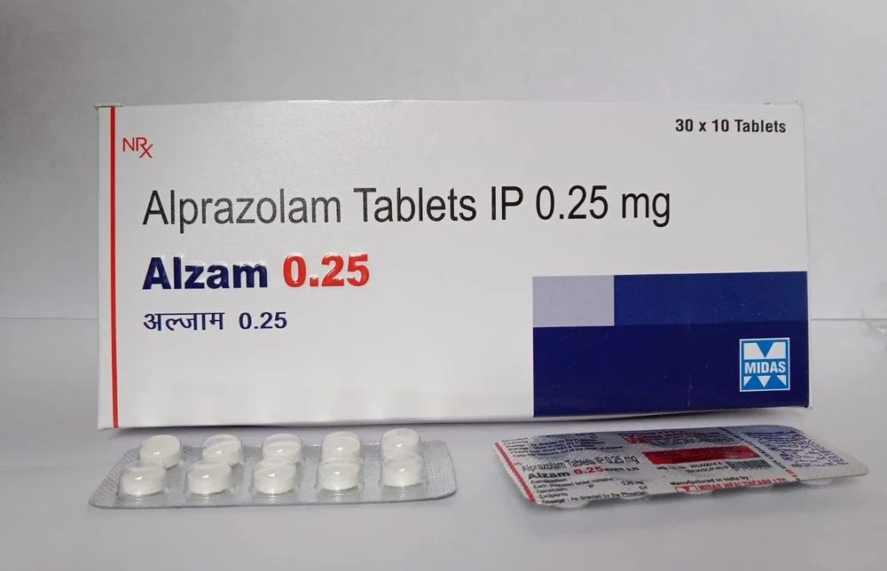 Generic White Alprazolam 0.25 mg Oval Tablet