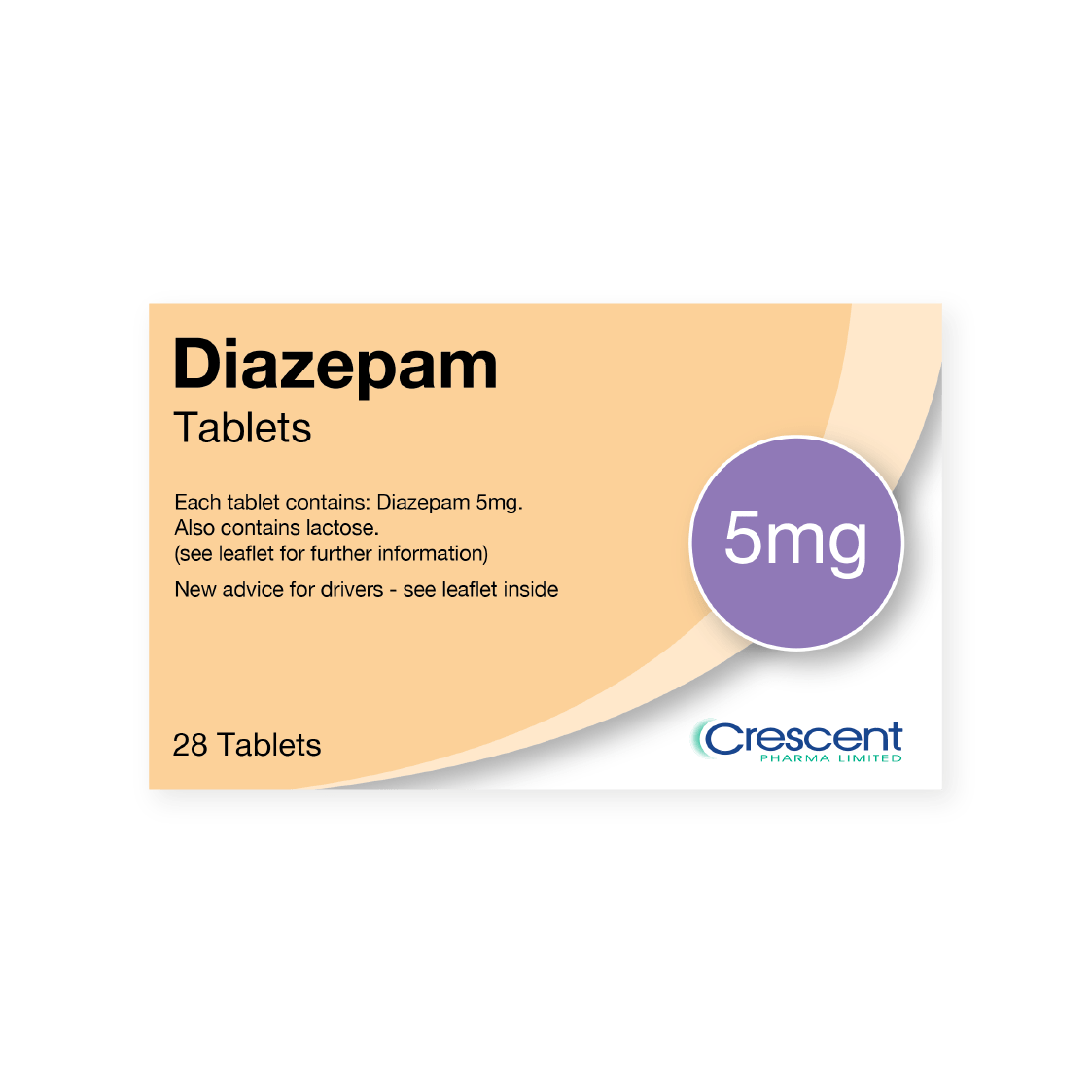Generic Yellow Diazepam 5 mg Round Tablet
