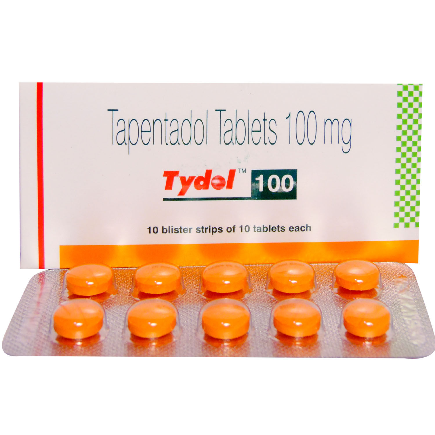 Generic Orange Tapentadol 100mg Round Tablet