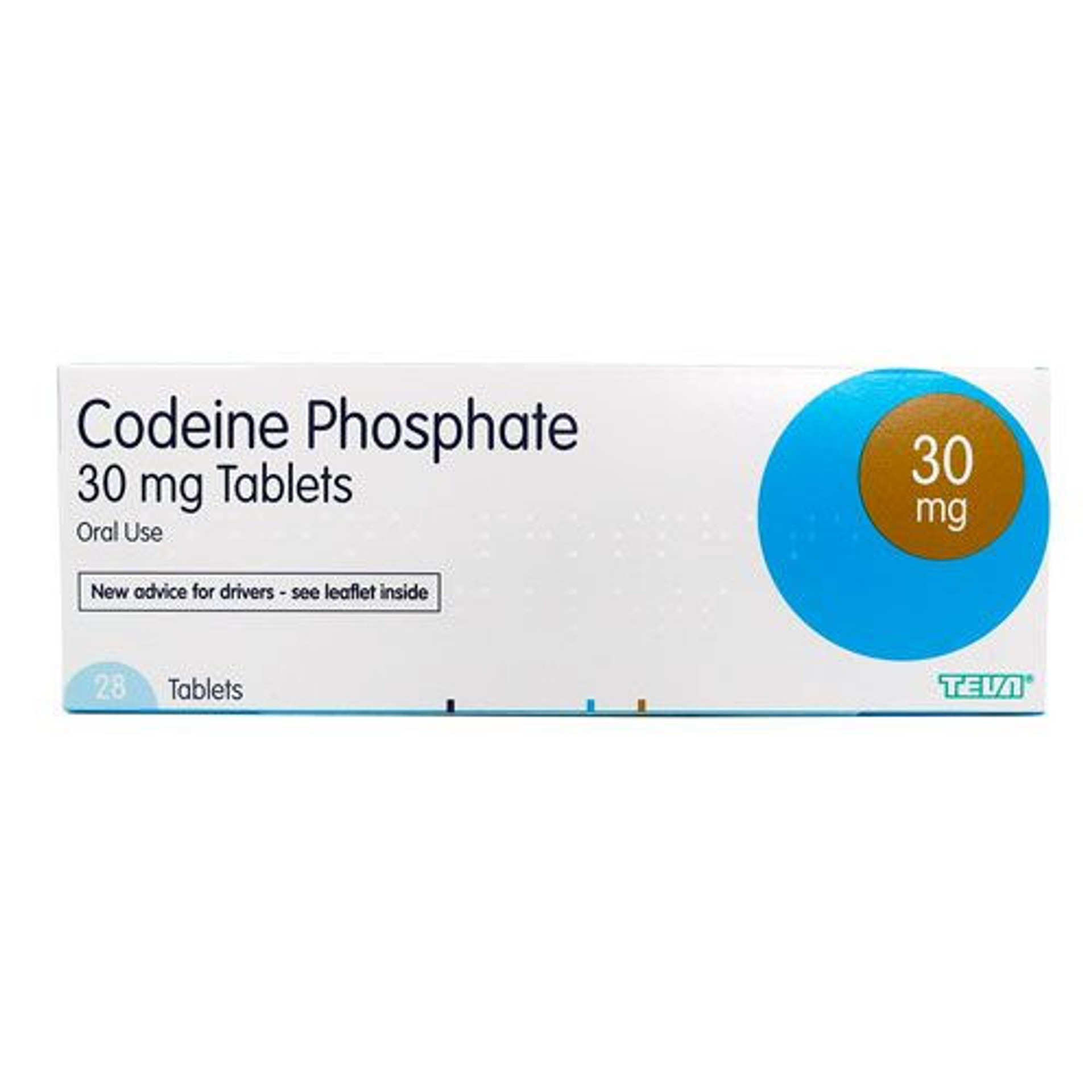 Generic White Codeine 30 mg Round Tablet