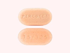 Generic Peach Percocet 7.5/325mg Tablet